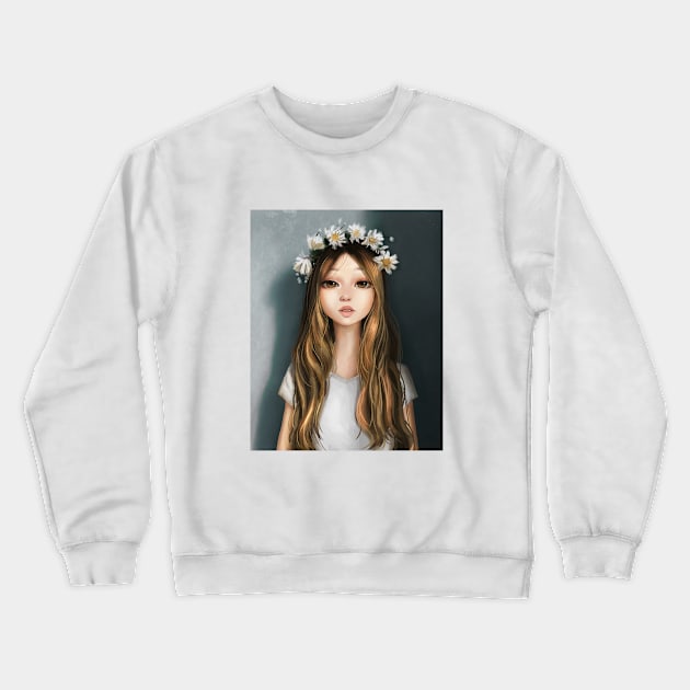 Lee Sung Kyung Crewneck Sweatshirt by DemetArt